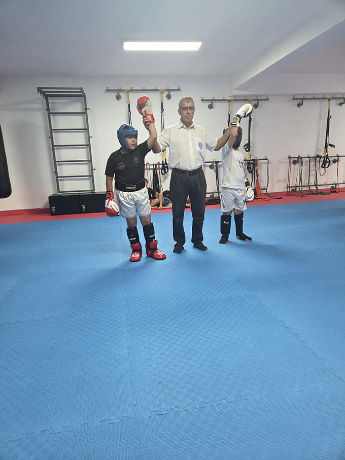 للقاء قطري لـ Inter Club Kickboxing في مركز حسني عرار للرياضة والفنون القتالية